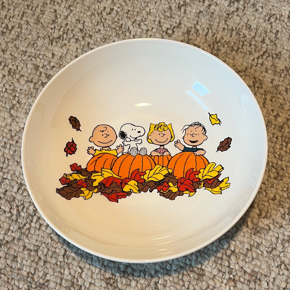 Peanuts “Suddenly It’s Fall” ceramic bowl